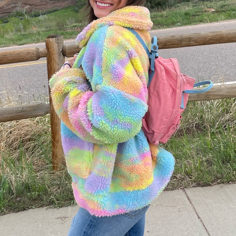 Jaded London multicolor Sherpa jacket